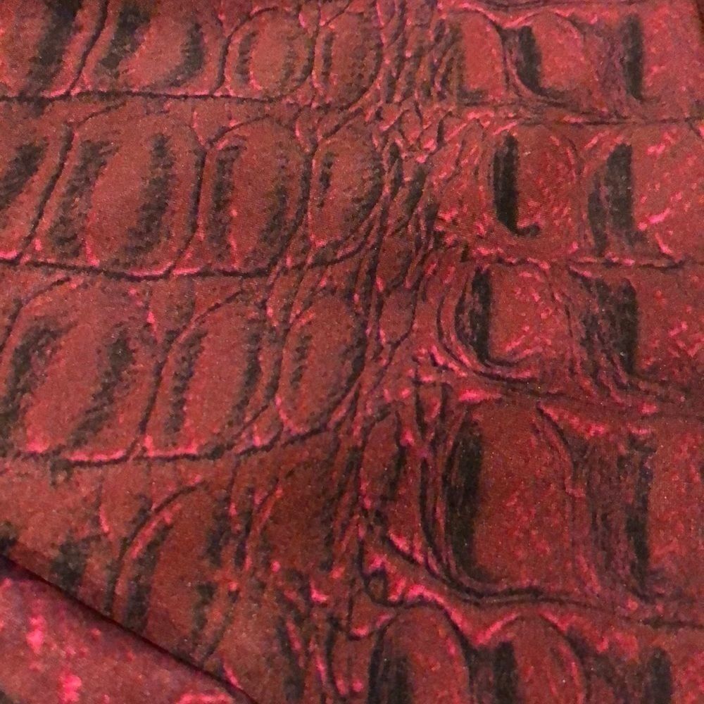 Zara Terez Snakeskin Print Maroon & Black Leggings - Picture 2 of 7